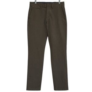 J. Crew Men's 770 Straight Stretch Chino Pant  Flat Front Taupe Brown Size 30x32